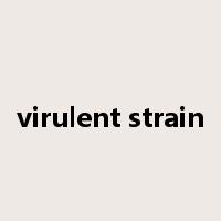 virulent strain是什么意思