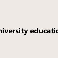 university education是什么意思