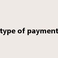 type of payment是什么意思