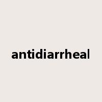 antidiarrheal是什么意思
