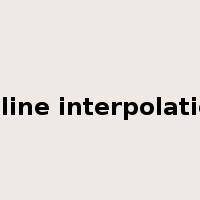spline interpolation是什么意思