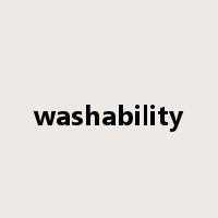 washability是什么意思