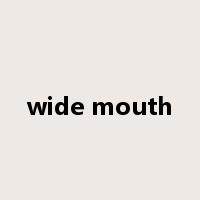 wide mouth是什么意思