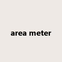 area meter是什么意思