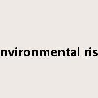 environmental risk是什么意思