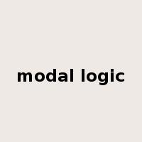 modal logic是什么意思