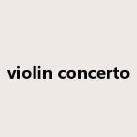 violin concerto是什么意思