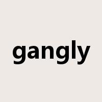 gangly是什么意思