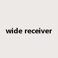 wide receiver是什么意思