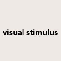 visual stimulus是什么意思