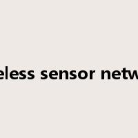 wireless sensor network是什么意思