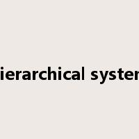hierarchical system是什么意思