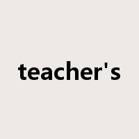 teacher's是什么意思