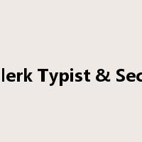 C&E Clerk Typist & Secretary是什么意思