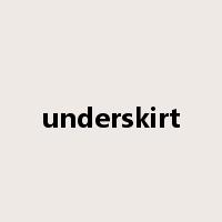 underskirt是什么意思