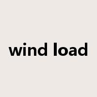 wind load是什么意思
