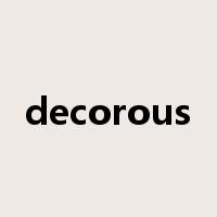 decorous是什么意思