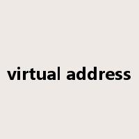 virtual address是什么意思