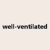 well-ventilated是什么意思