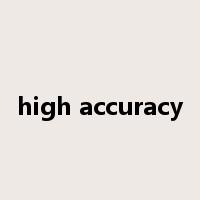 high accuracy是什么意思
