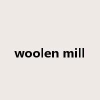 woolen mill是什么意思