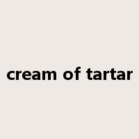 cream of tartar是什么意思