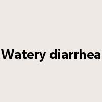 Watery diarrhea是什么意思