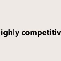 highly competitive是什么意思