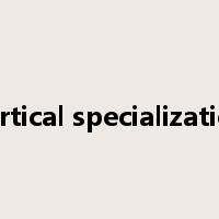 vertical specialization是什么意思