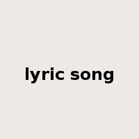 lyric song是什么意思
