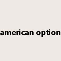 american option是什么意思