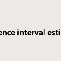 confidence interval estimation是什么意思