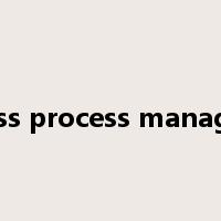 business process management是什么意思