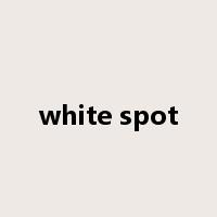 white spot是什么意思
