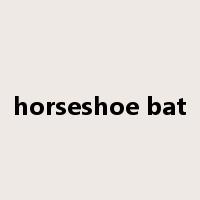 horseshoe bat是什么意思