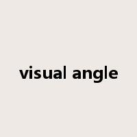 visual angle是什么意思