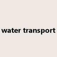 water transport是什么意思