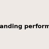 outstanding performance是什么意思