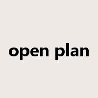 open plan是什么意思