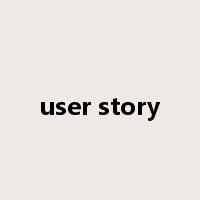 user story是什么意思