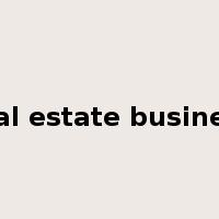 real estate business是什么意思