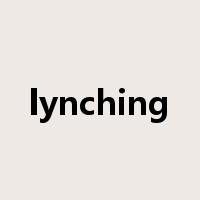 lynching是什么意思