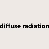 diffuse radiation是什么意思