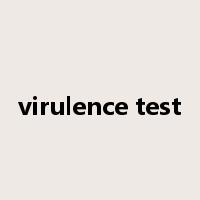 virulence test是什么意思