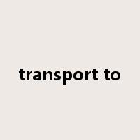 transport to是什么意思