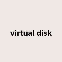 virtual disk是什么意思