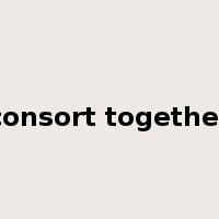 consort together是什么意思