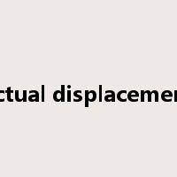 actual displacement是什么意思