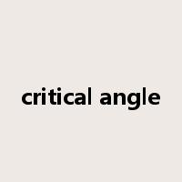 critical angle是什么意思