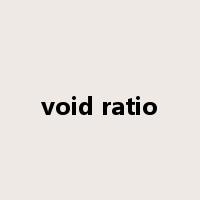 void ratio是什么意思